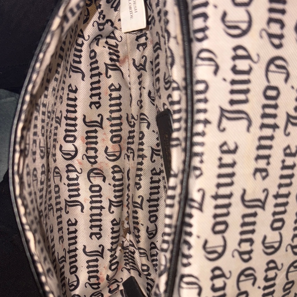 Juicy Couture Black Straight From The Heart Quilted Heart Crossbody Bag - Picture 8 of 8